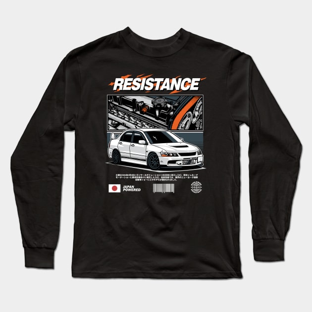 Mitsubishi Lancer Evolution Long Sleeve T-Shirt by JDMAPEX